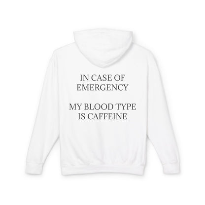 Blood Type Unisex Lightweight Hoodie