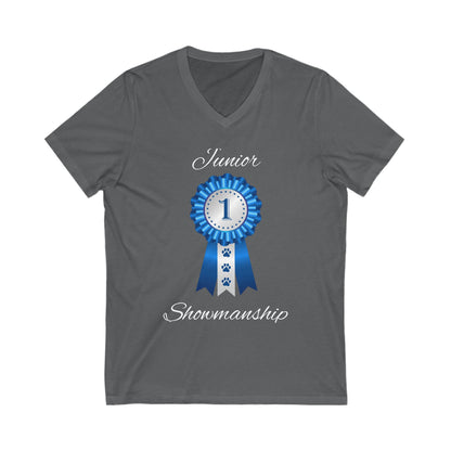 Junior Showmanship Unisex Short Sleeve V-Neck Tee
