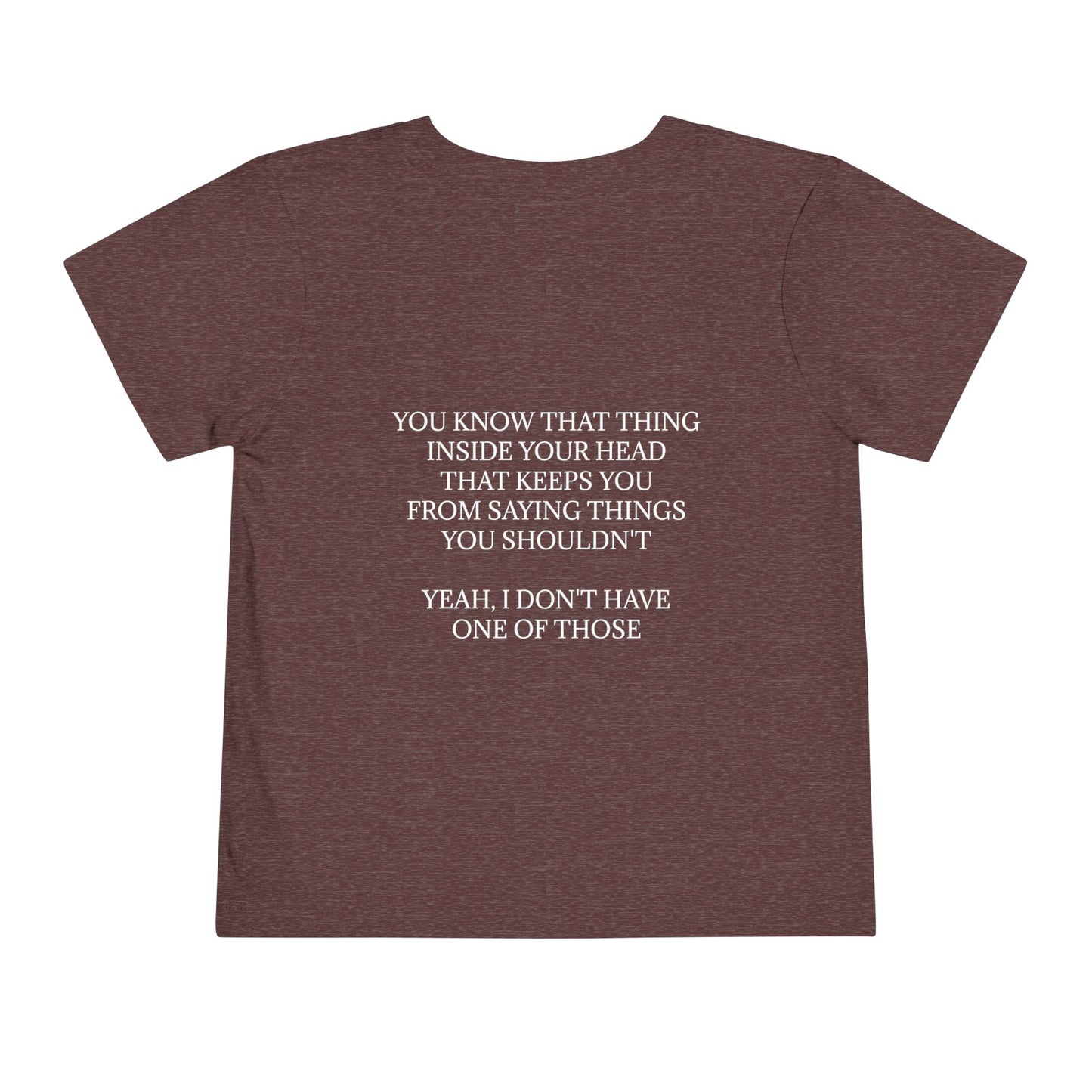 No Filter Toddler Unisex Short Sleeve Crewneck Tee