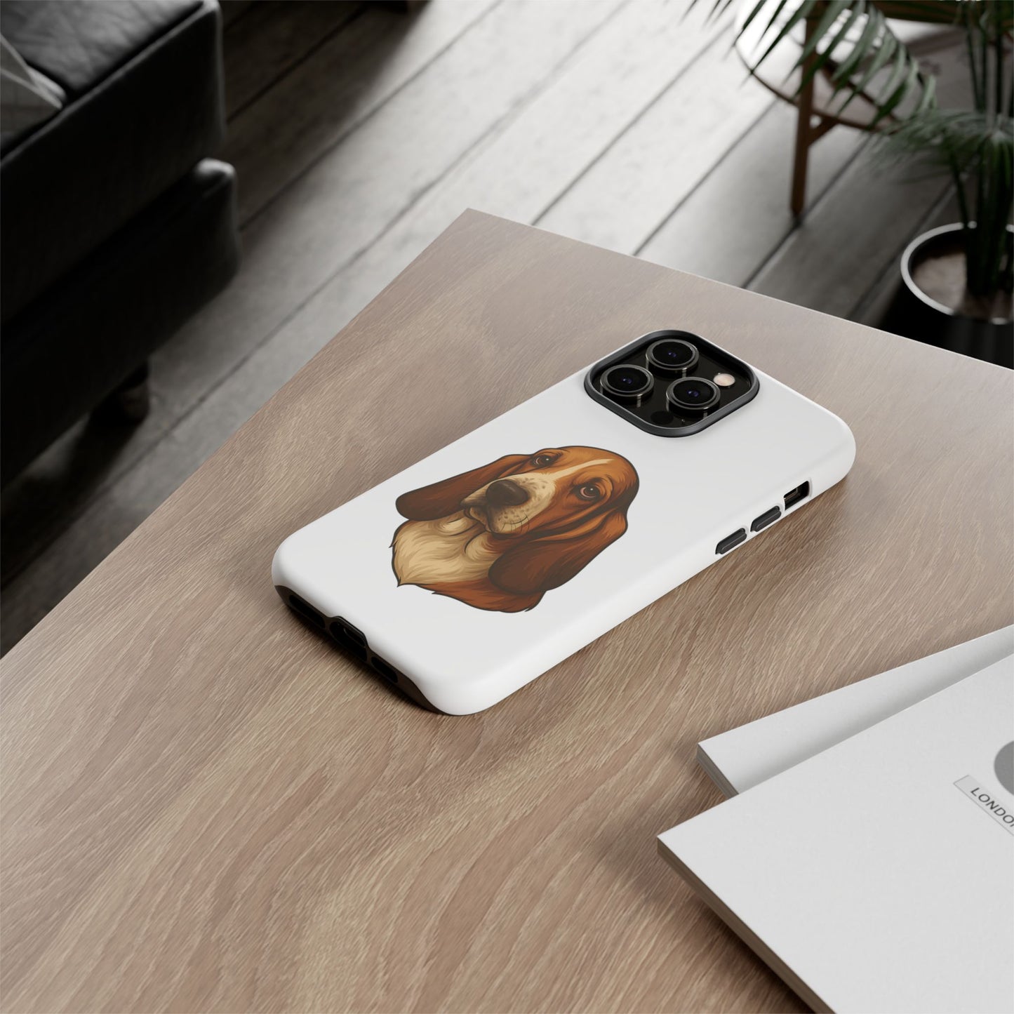Basset Hound Head iPhone Case
