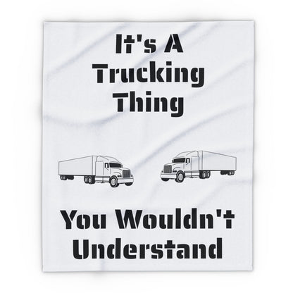 Trucking Thing Arctic Fleece Blanket