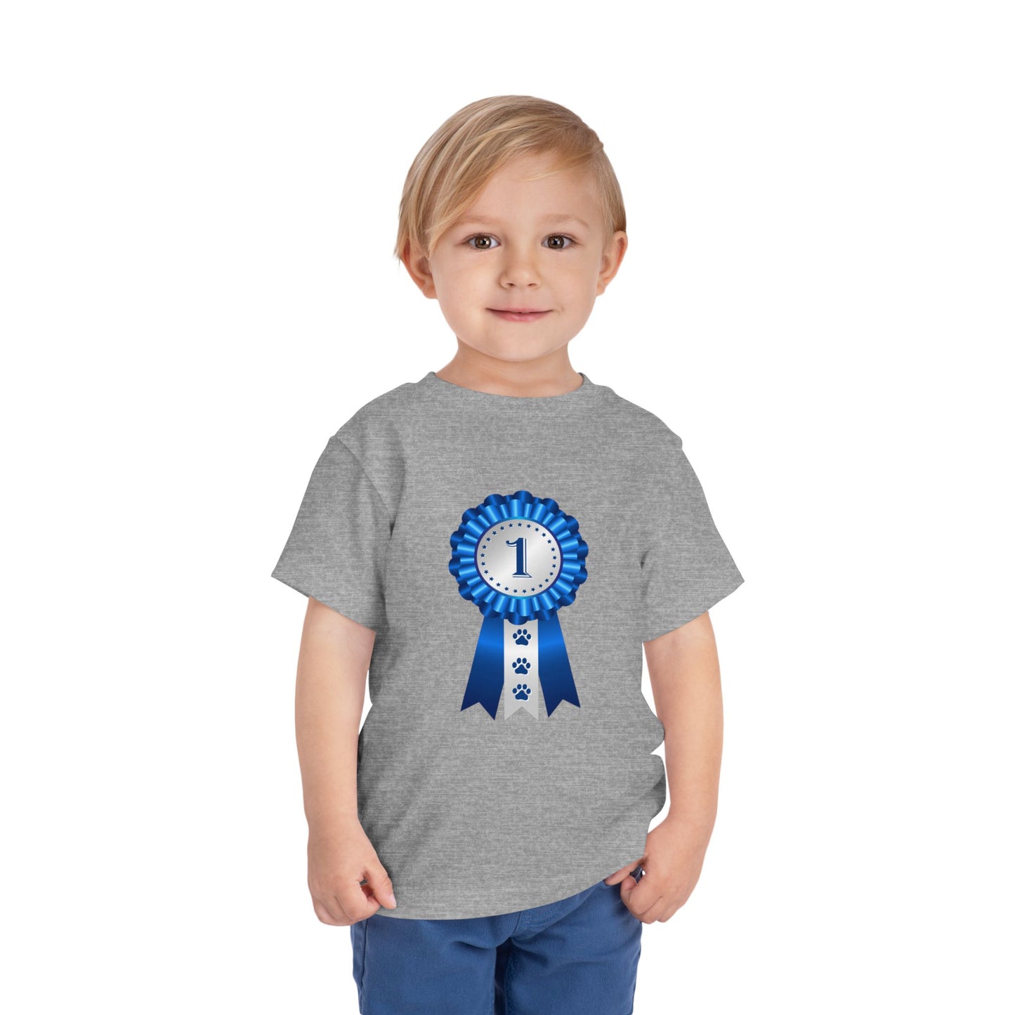 Show Ribbon Toddler Unisex Short Sleeve Crewneck Tee