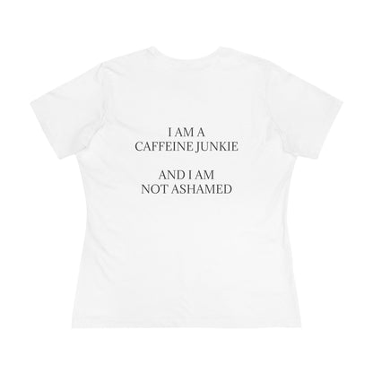 Caffeine Junkie Women's Short Sleeve Crewneck Tee