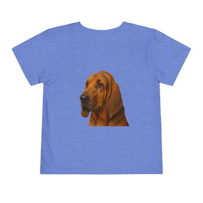 Bloodhound Head Toddler Unisex Short Sleeve Crewneck Tee