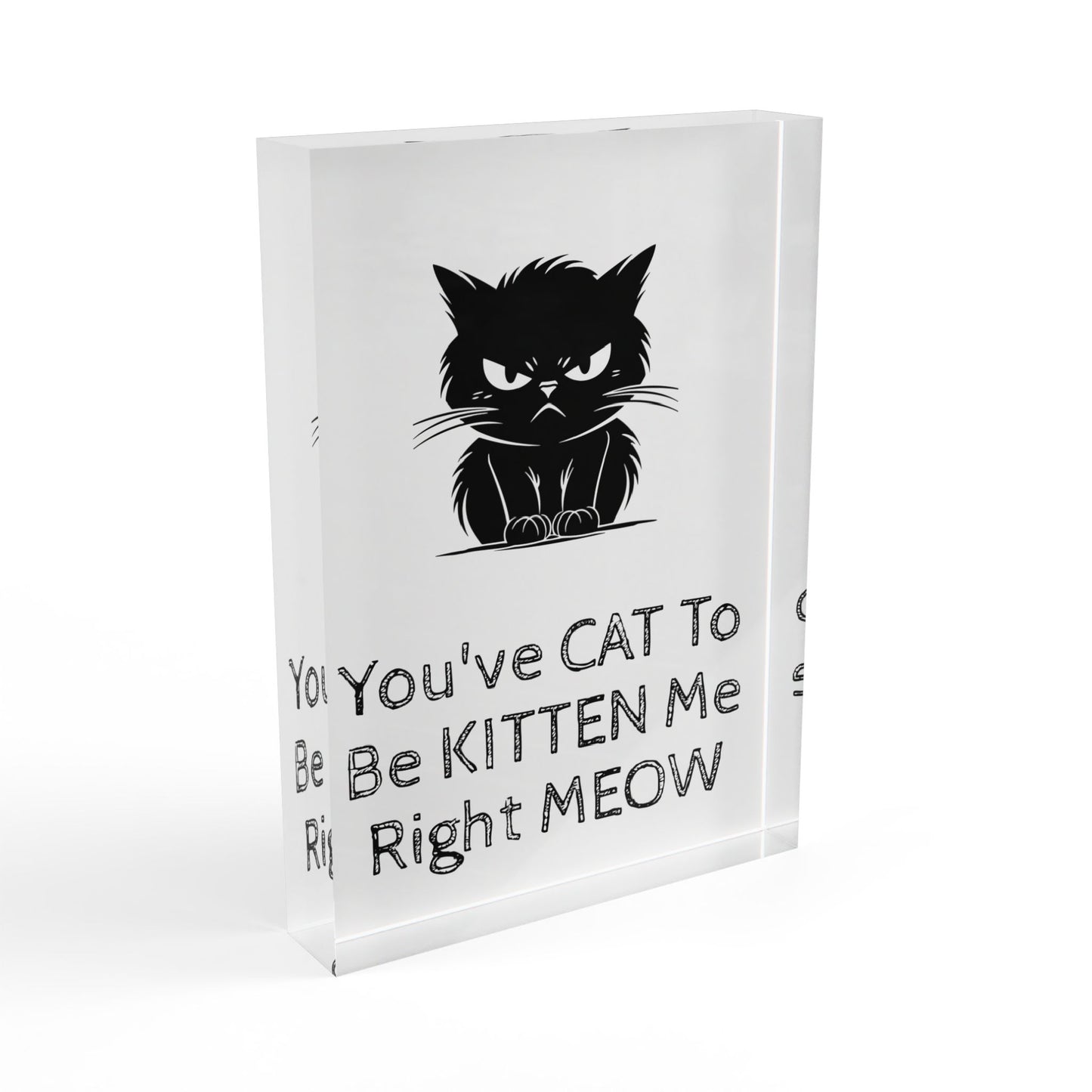 Kitten Me Acrylic Photo Block