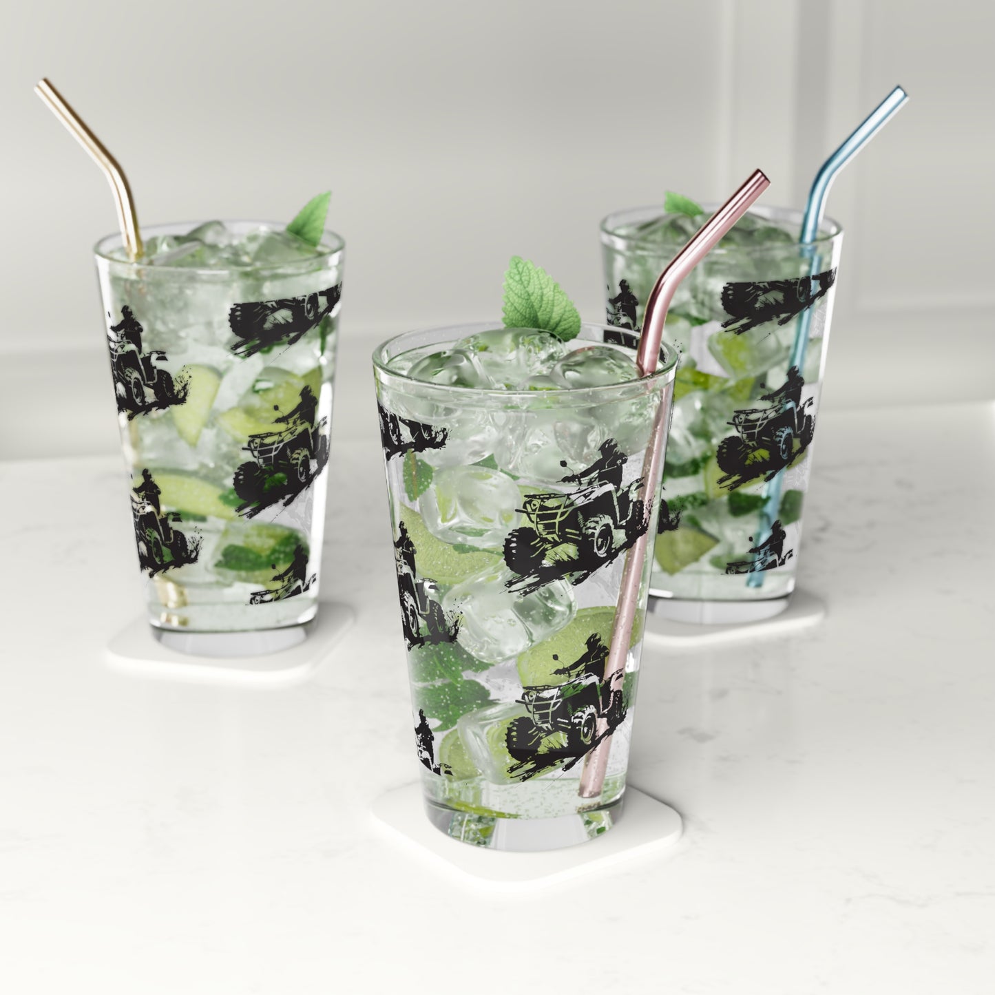 Slingin' Mud Quad Drinking Glass