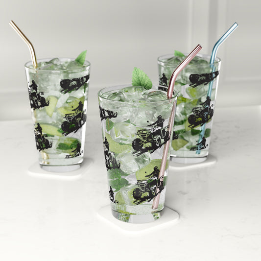 Slingin' Mud Quad Drinking Glass