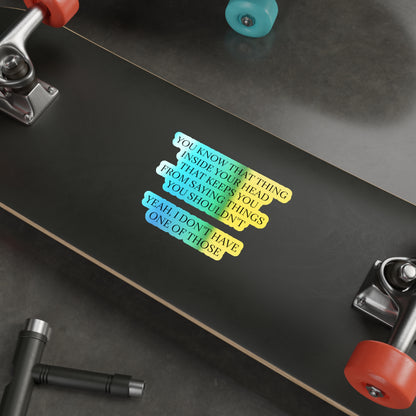 No Filter Holographic Sticker