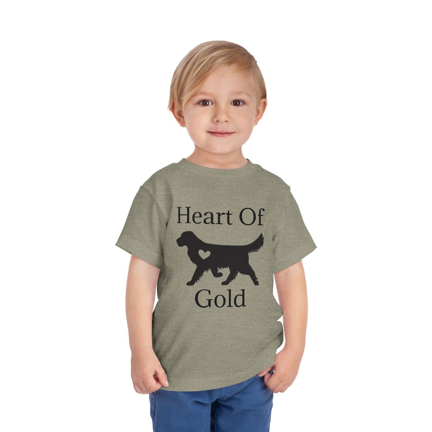 Heart Of Gold Toddler Unisex Short Sleeve Crewneck Tee
