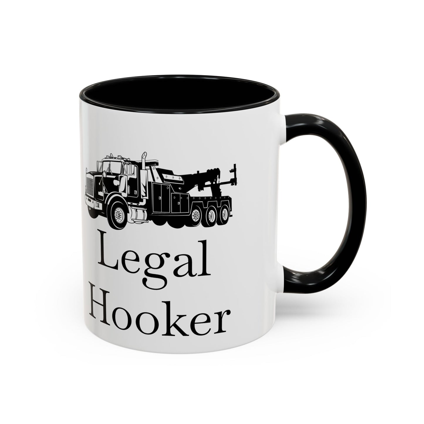 Legal H**ker Heavy Tow Truck 2-Tone Coffee Mug