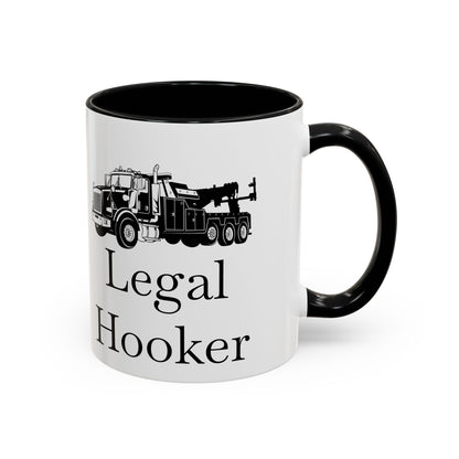 Legal H**ker Heavy Tow Truck 2-Tone Coffee Mug