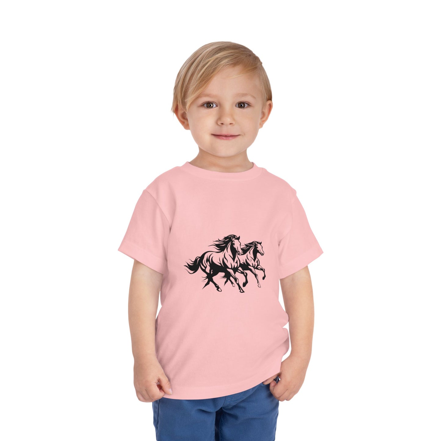 Horsin' Around Toddler Unisex Short Sleeve Crewneck Tee
