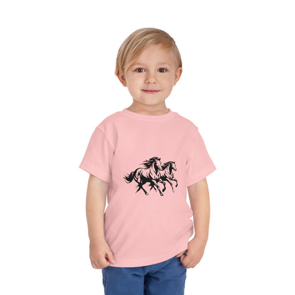 Horsin' Around Toddler Unisex Short Sleeve Crewneck Tee