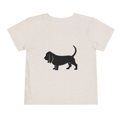 Basset Hound Toddler Unisex Short Sleeve Crewneck Tee