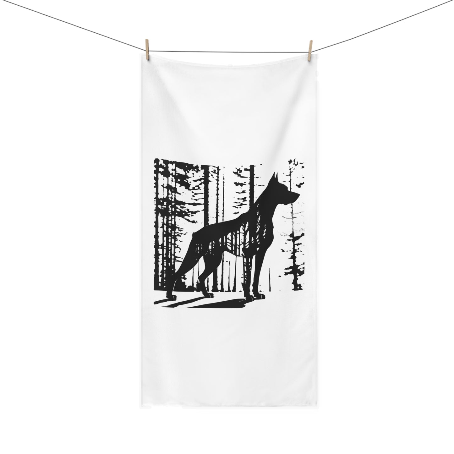 Guardian Of The Forest Mink-Cotton  Beach Towel
