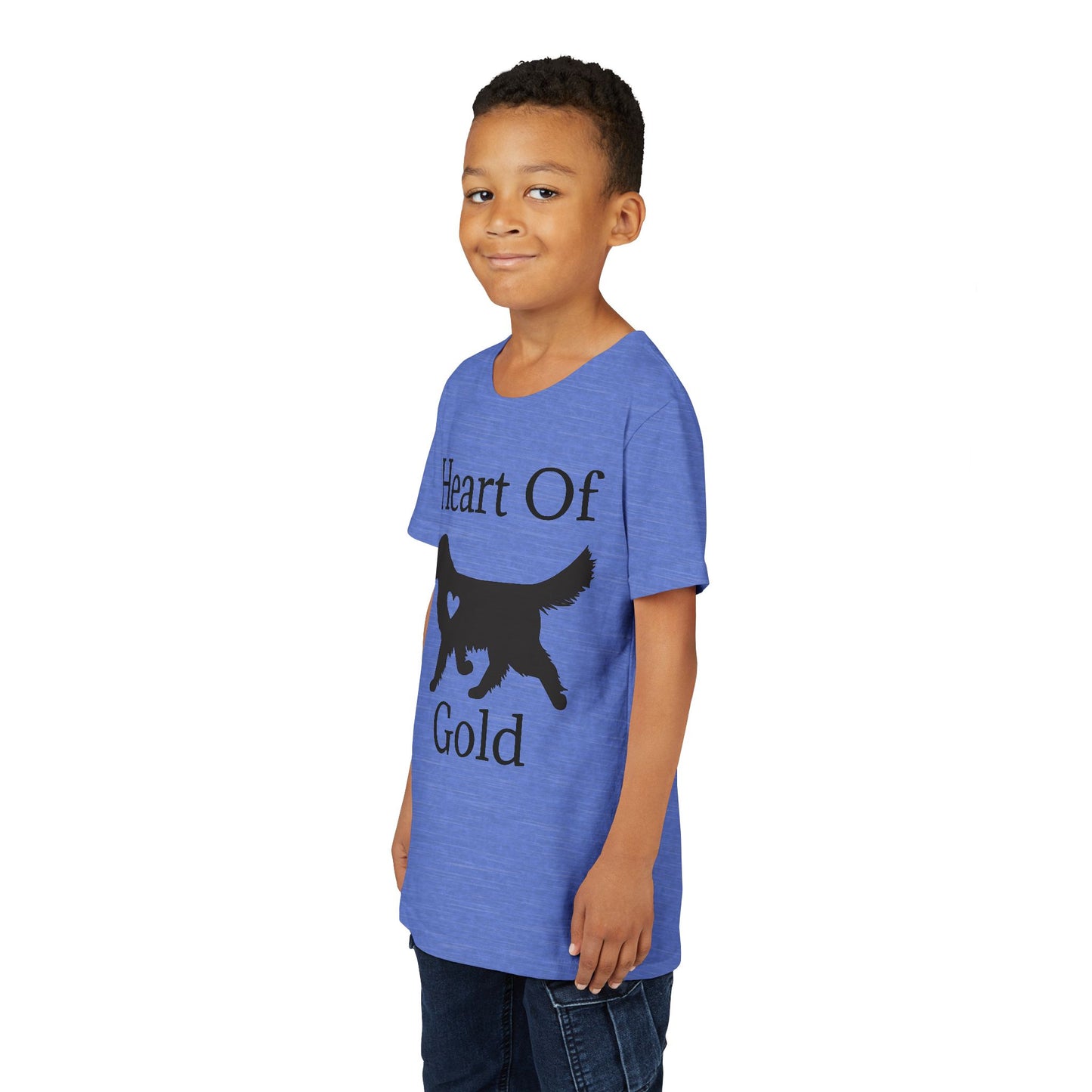 Heart Of Gold Youth Unisex Short Sleeve Crewneck Tee