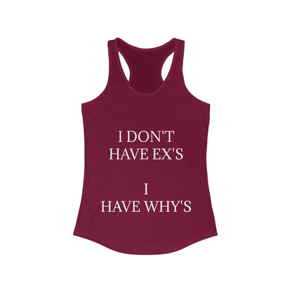X's And Y's Women's Racerback Tank