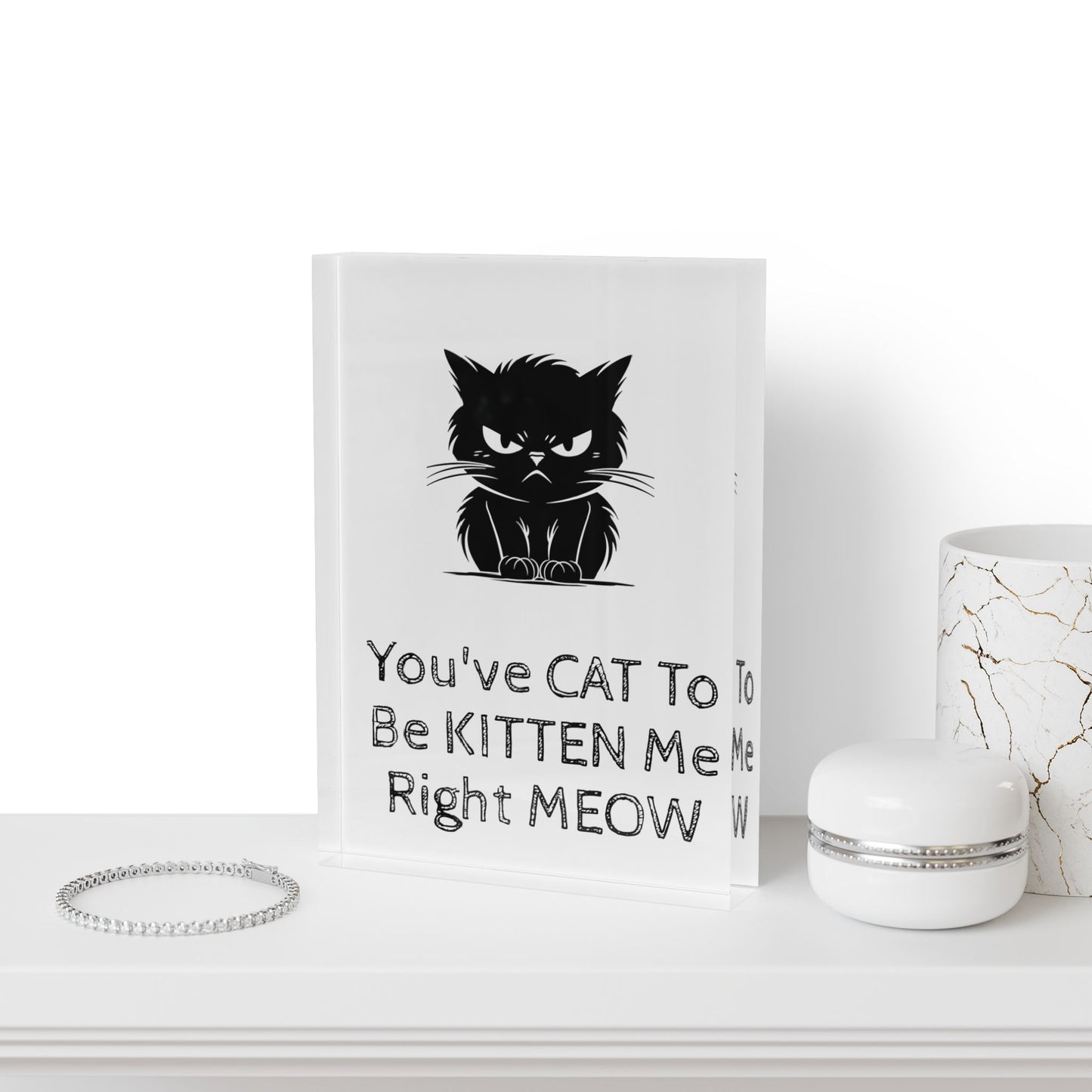 Kitten Me Acrylic Photo Block