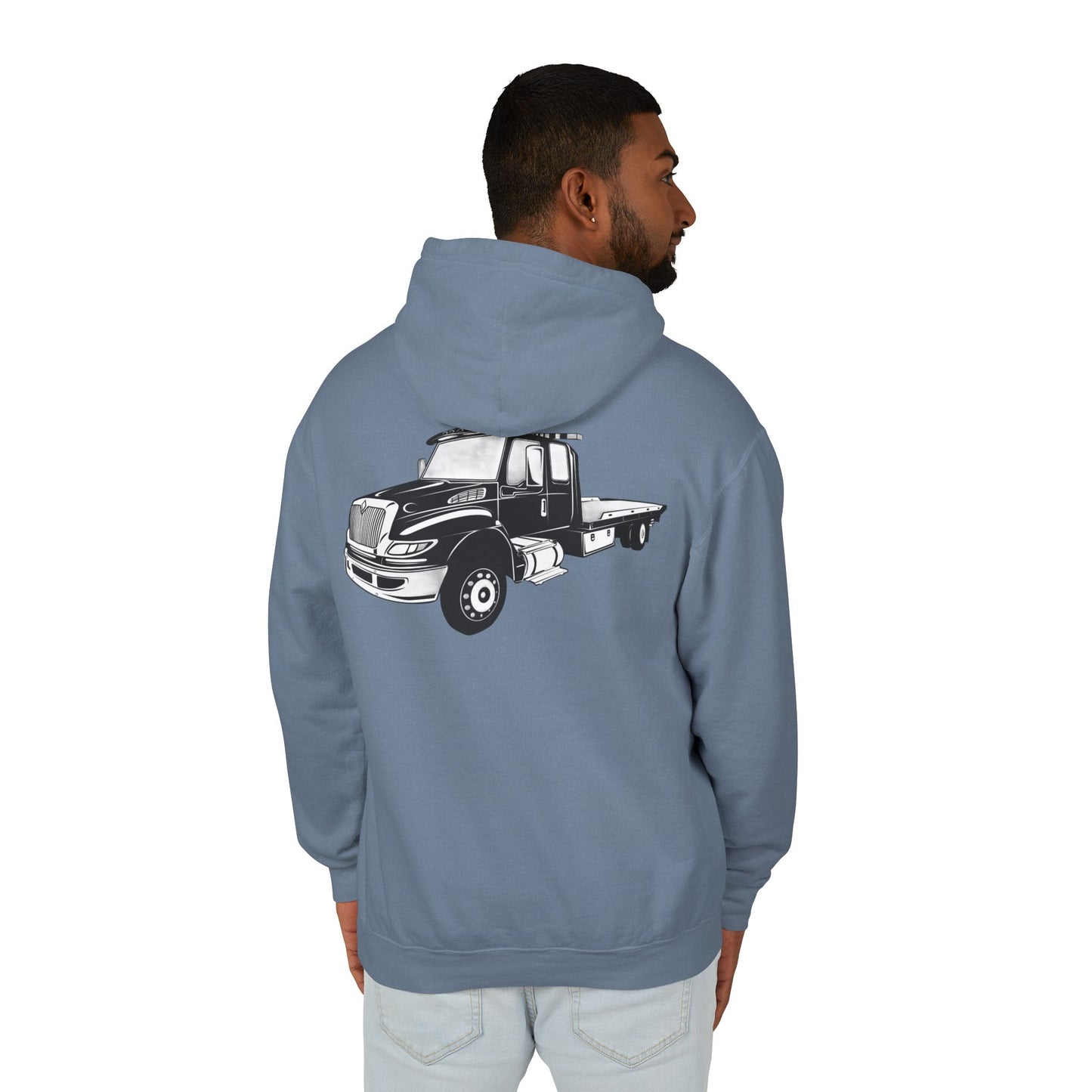 Flatbed Tow Truck Unisex Lightweight Hoodie