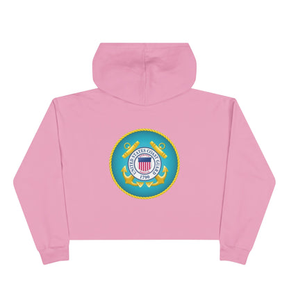 US Coast Guard Women's Crop Hoodie