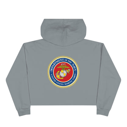 US Marine Corps Women's Crop Hoodie