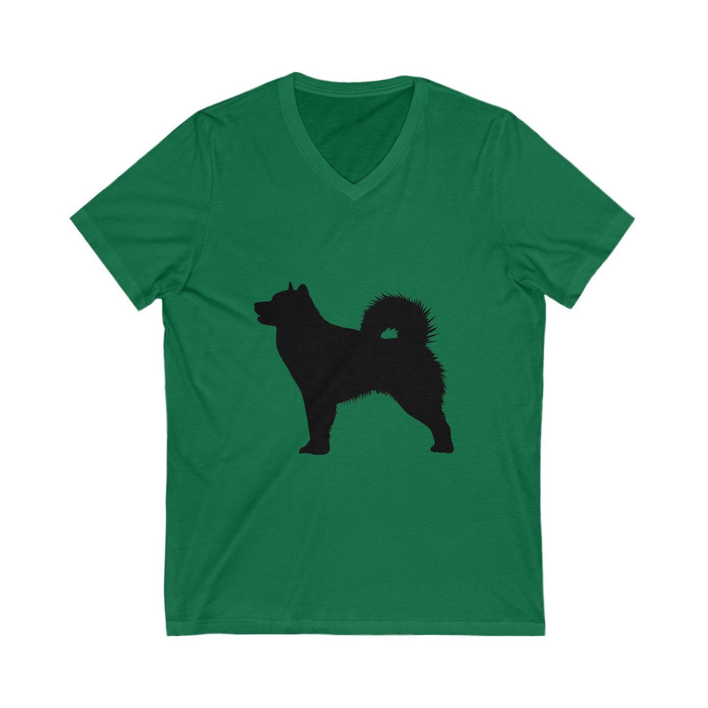 Malamute Silhouette Unisex Short Sleeve V-Neck Tee