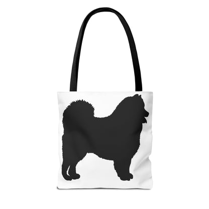 Samoyed Silhouette Tote Bag