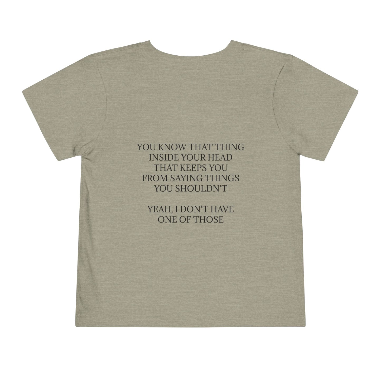 No Filter Toddler Unisex Short Sleeve Crewneck Tee