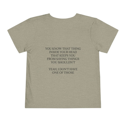 No Filter Toddler Unisex Short Sleeve Crewneck Tee