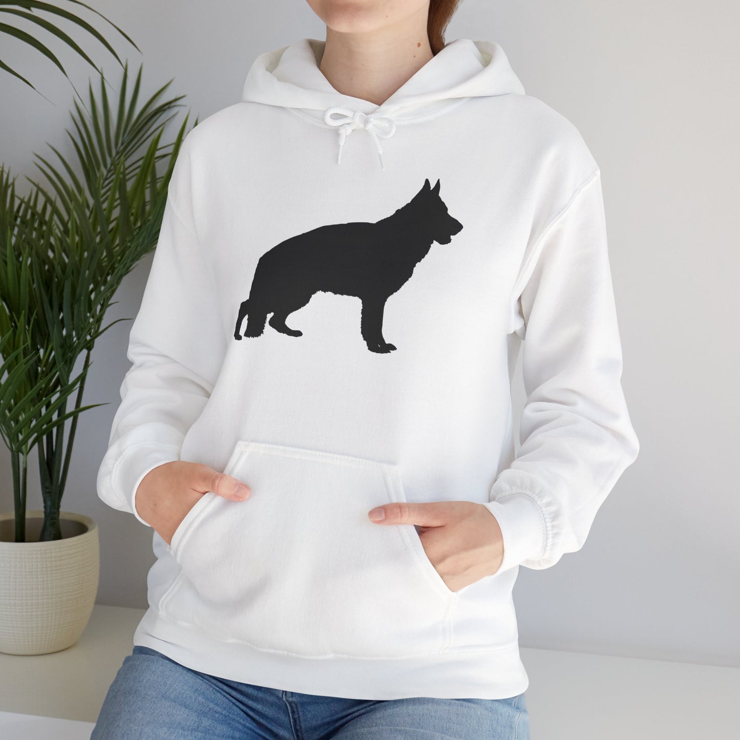 German Shepherd Silhouette Unisex Hoodie