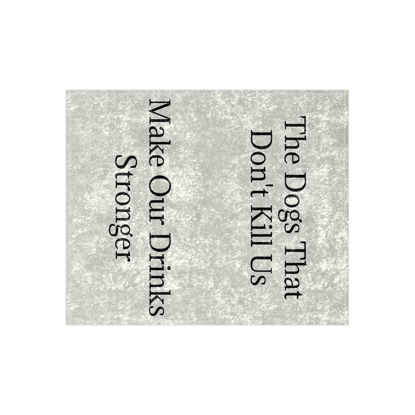 Drinks Stronger Crushed Velvet Blanket