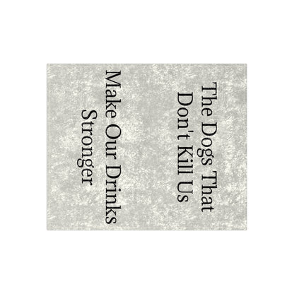 Drinks Stronger Crushed Velvet Blanket