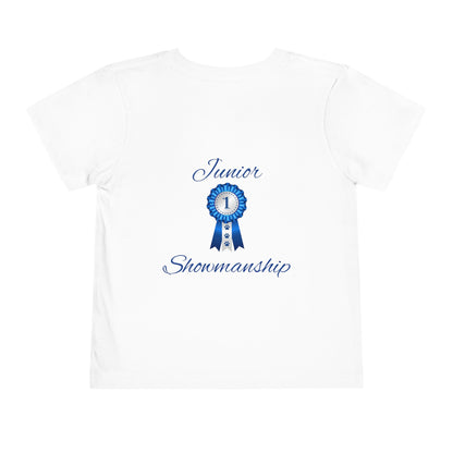 Junior Showmanship Toddler Unisex Short Sleeve Crewneck Tee