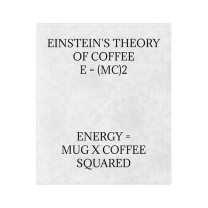 Einstein's Theory Of Coffee Velveteen Microfiber Blanket