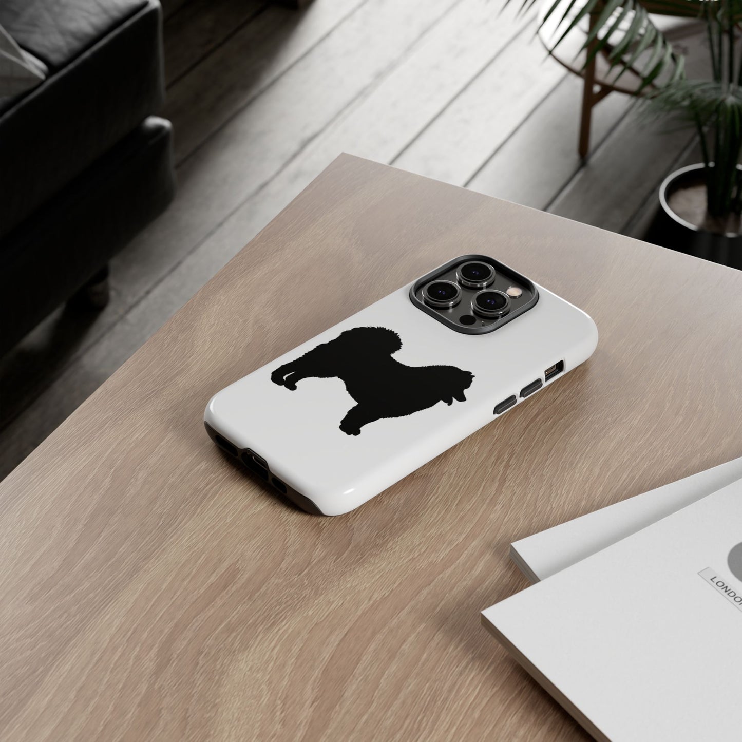 Samoyed Silhouette iPhone Case