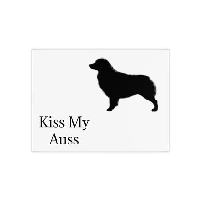 Kiss My Auss Ceramic Photo Tile