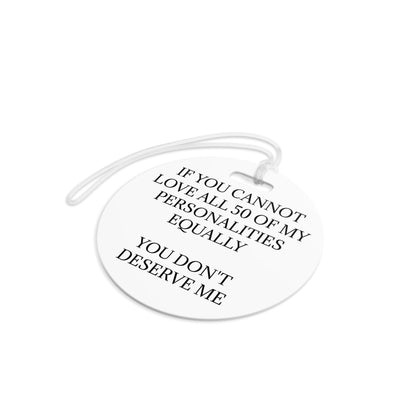50 Personalities Luggage Tag