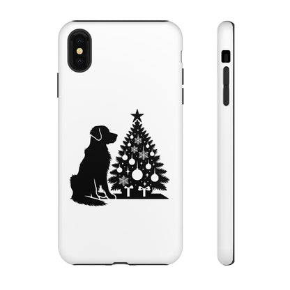 Golden Christmas Tree iPhone Case