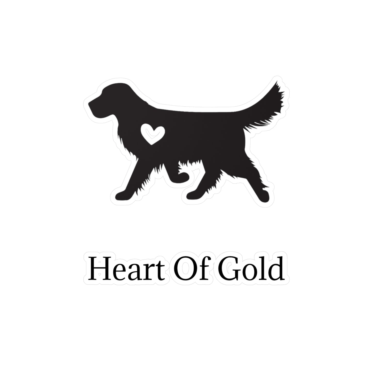 Heart Of Gold Vinyl Decal