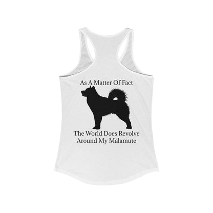 Matter Of Fact Malamute Women's Racerback Tank