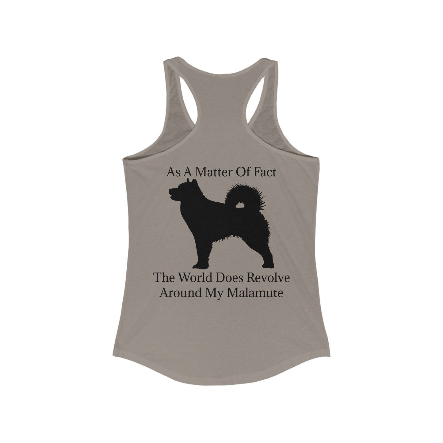 Matter Of Fact Malamute Women's Racerback Tank