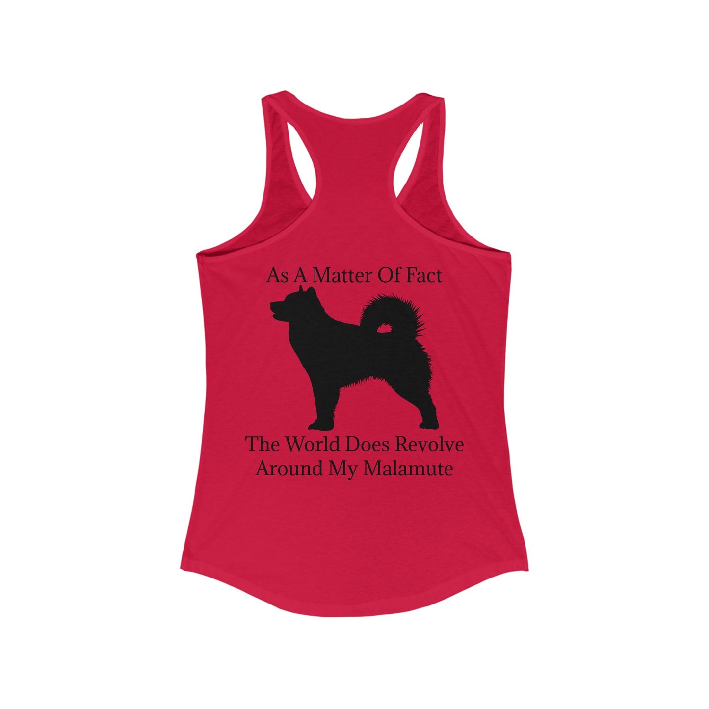 Matter Of Fact Malamute Women's Racerback Tank
