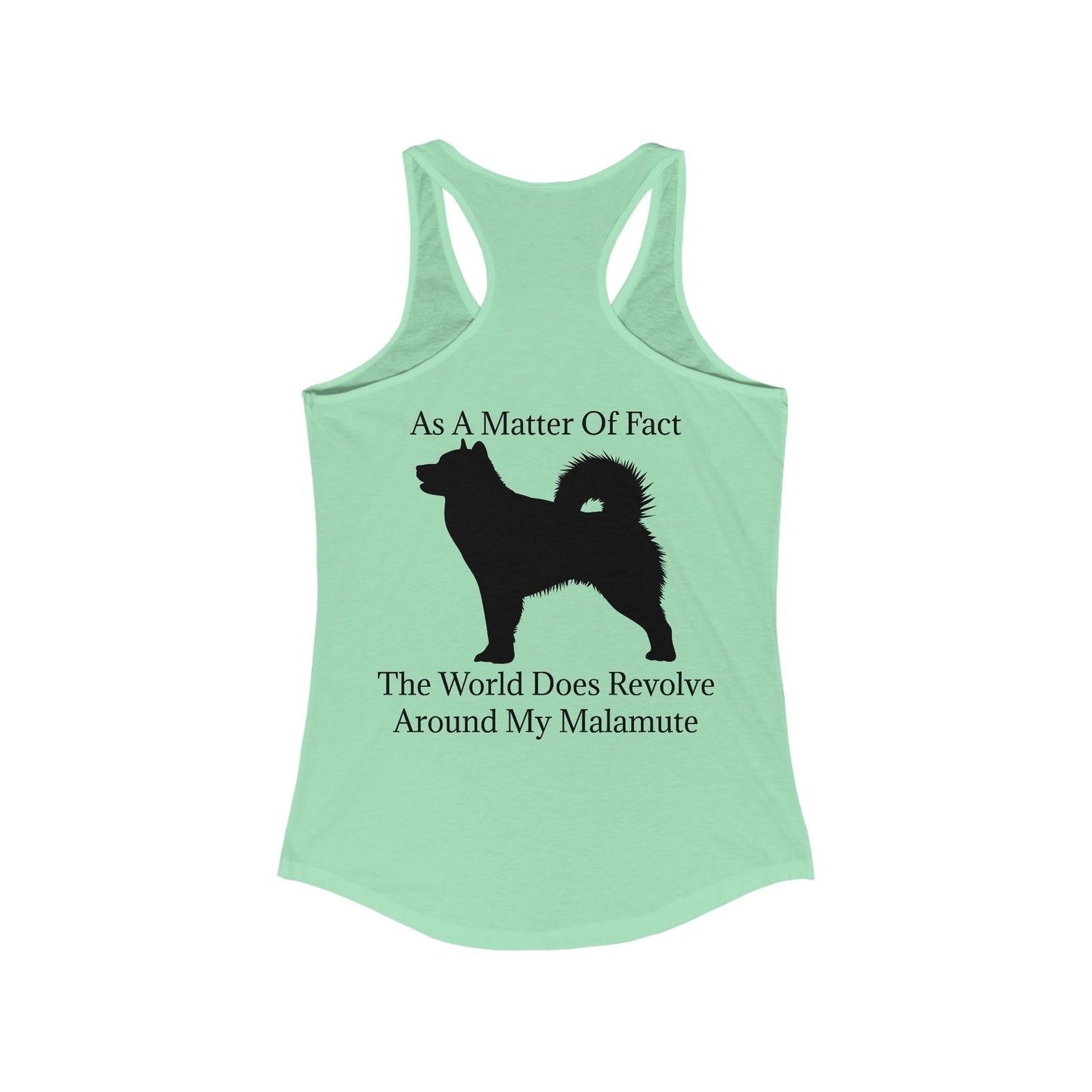 Matter Of Fact Malamute Women's Racerback Tank