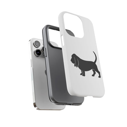 Basset Hound Silhouette iPhone Case