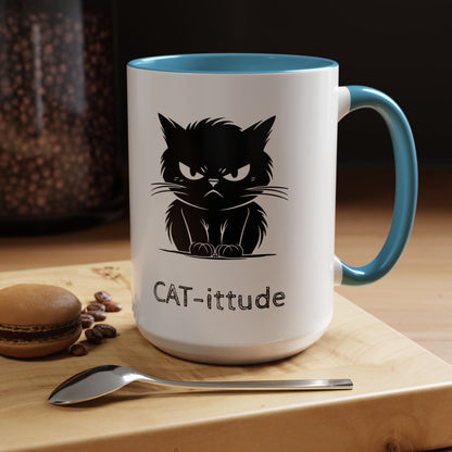 CAT-ittude 2-Tone Coffee Mug