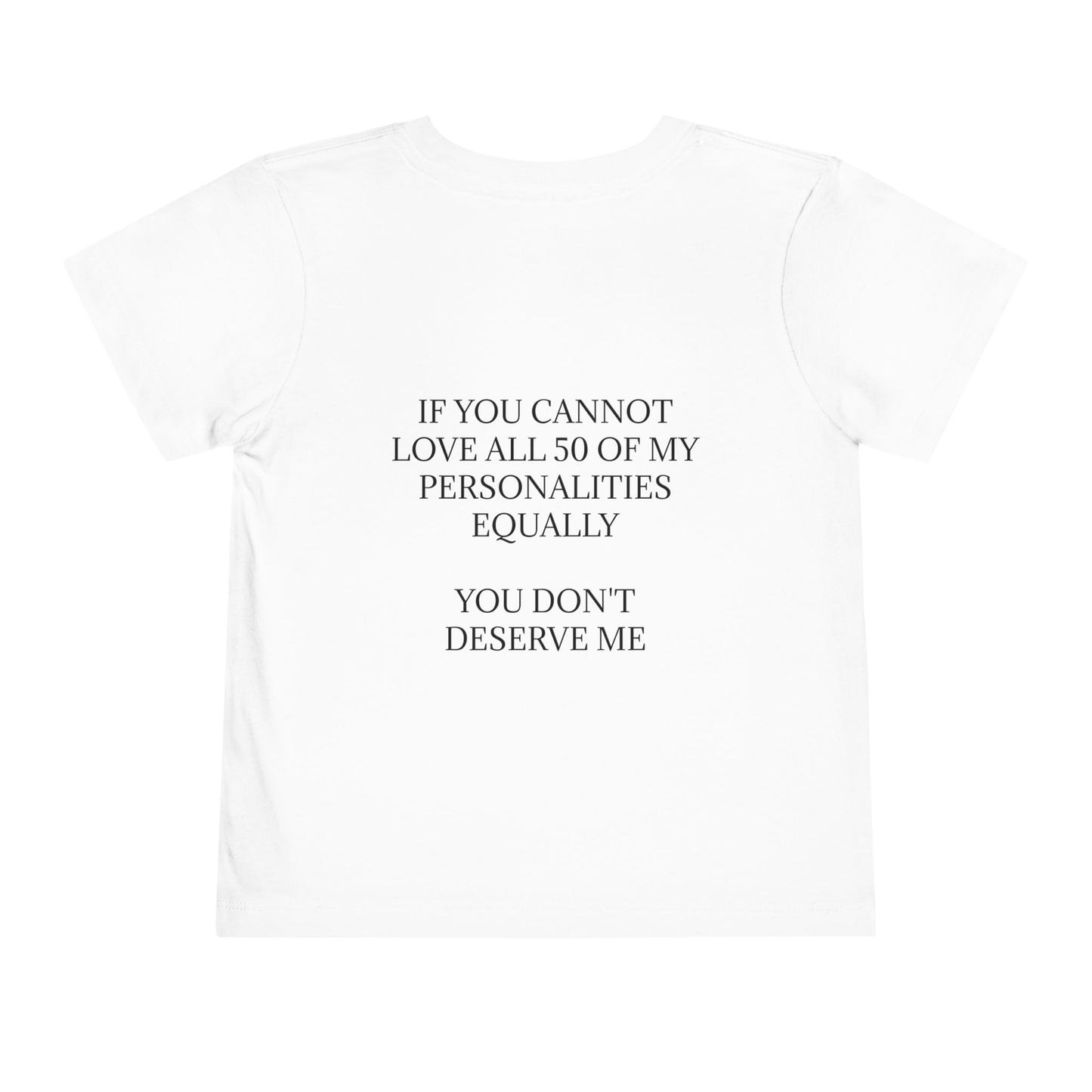 50 Personalities Toddler Unisex Short Sleeve Crewneck Tee