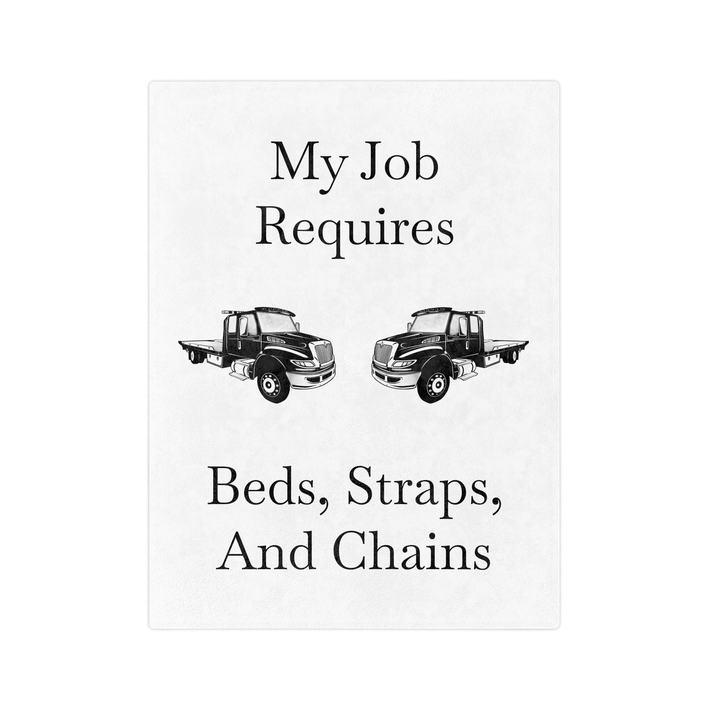 Beds, Straps, And Chains Velveteen Microfiber Blanket