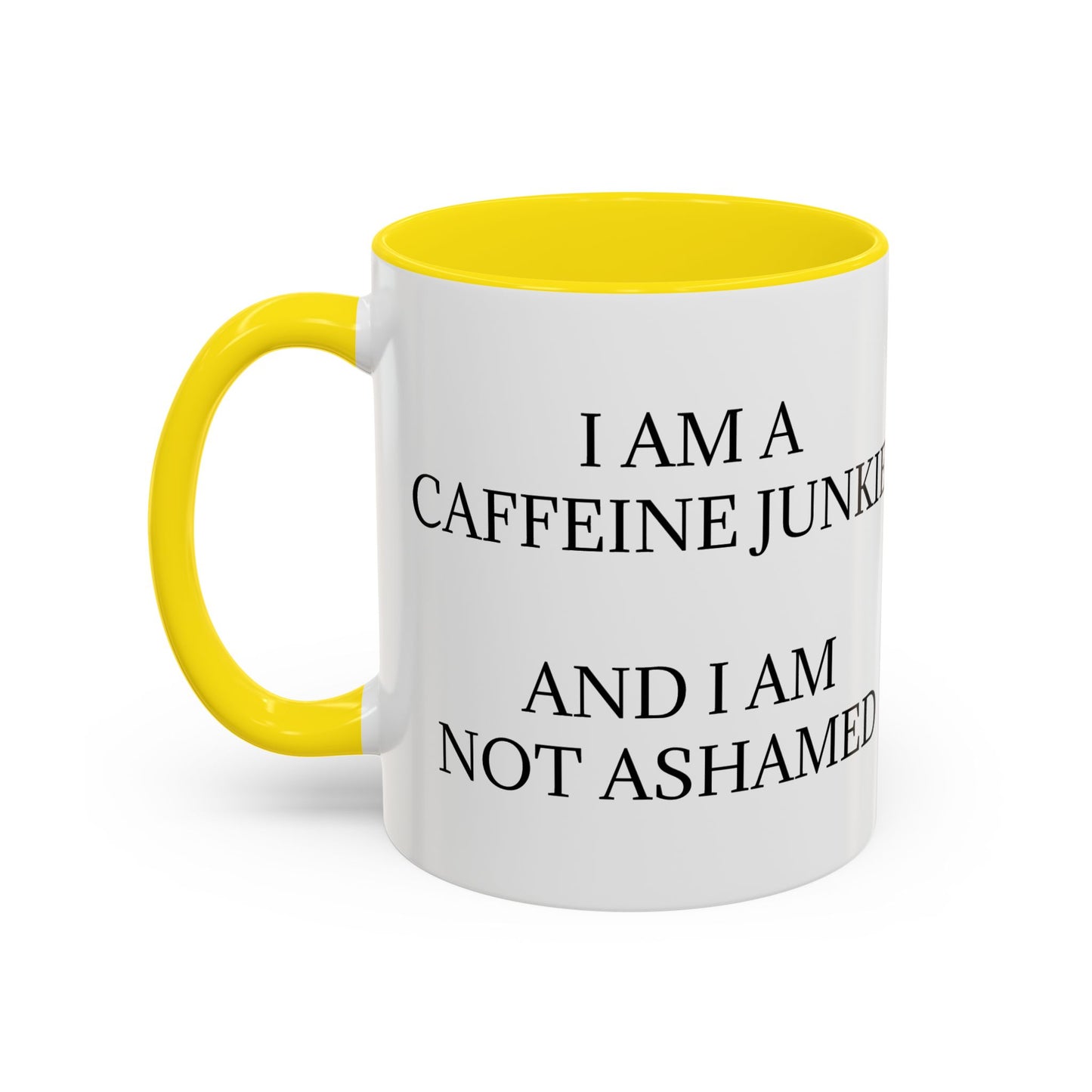 Caffeine Junkie 2-Tone Coffee Mug