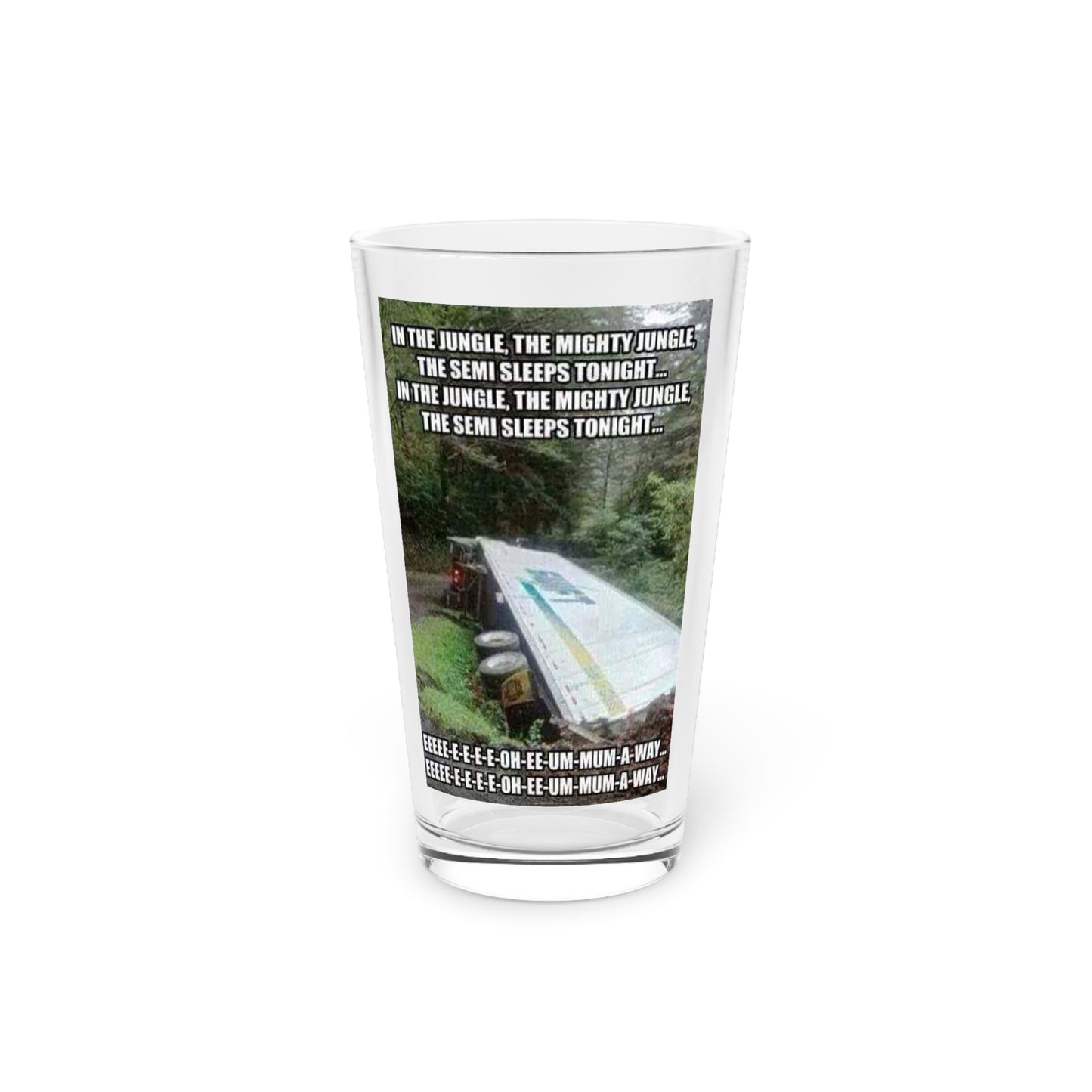 Semi Sleeps Drinking Glass