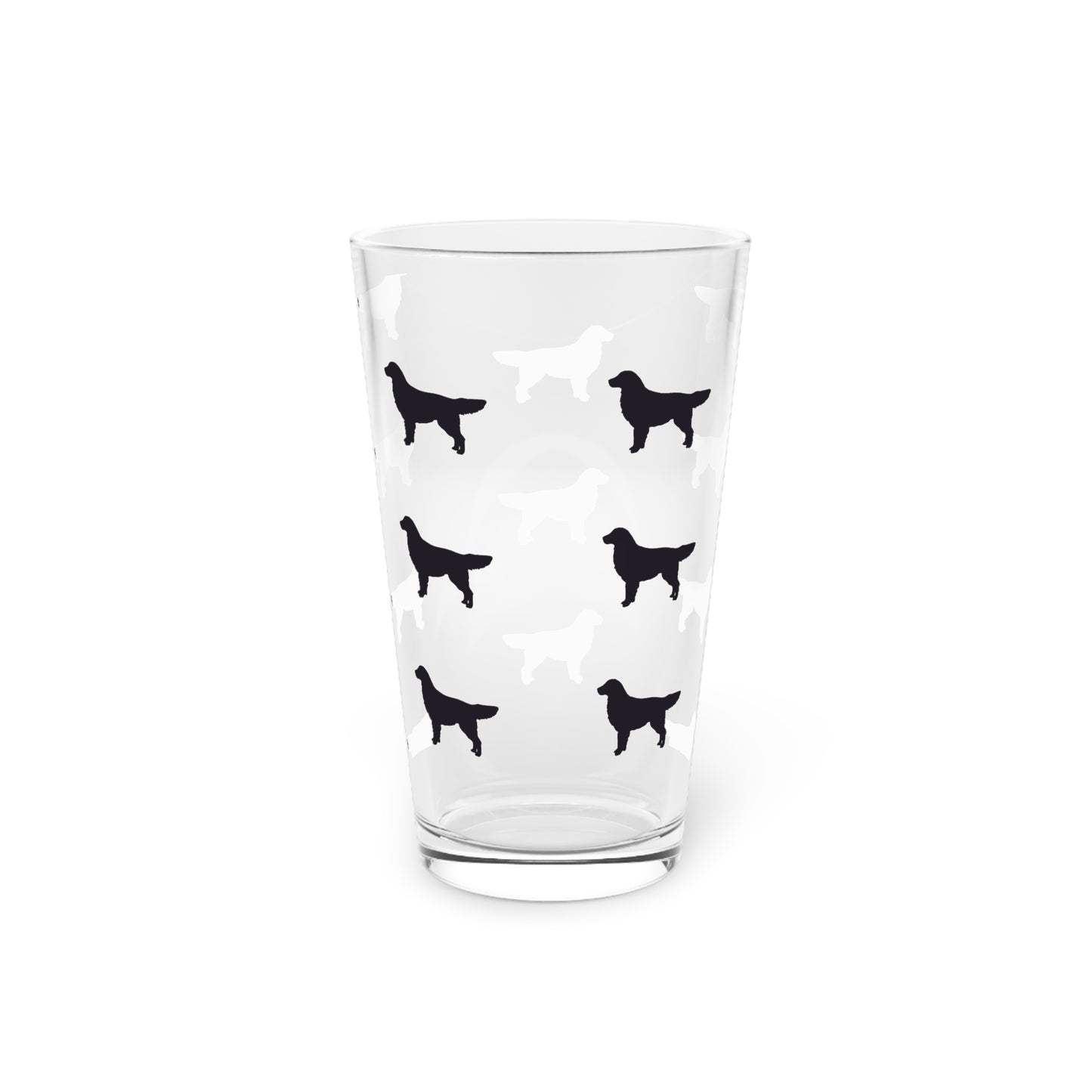 Golden Silhouette Drinking Glass